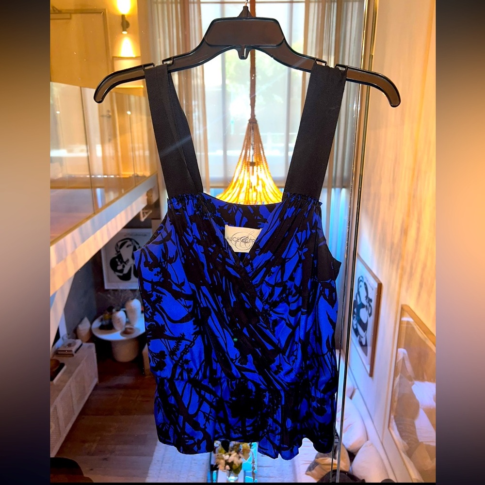 Silk tank blouse
